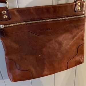 Beautiful leather crossbody Ghurka bag